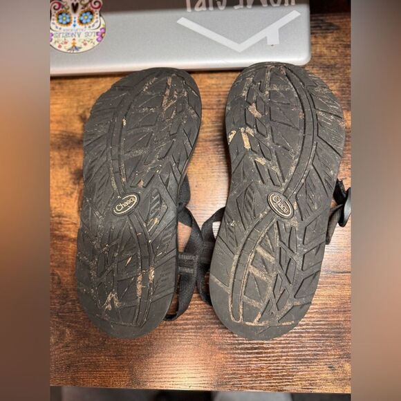 Chaco Black Sandals size 10 - Picture 2 of 9